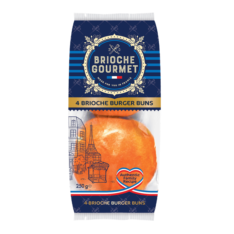 4 Brioche Buns - Brioche Gourmet