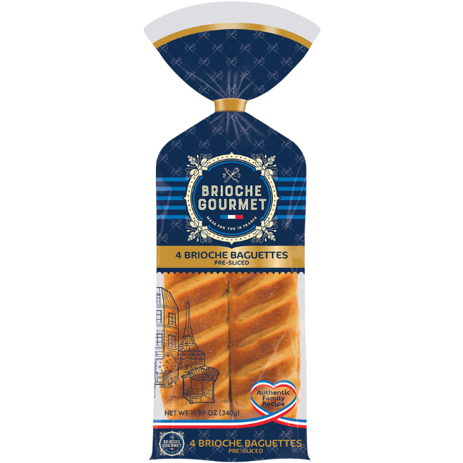 Brioche Baguettes, 4 pack