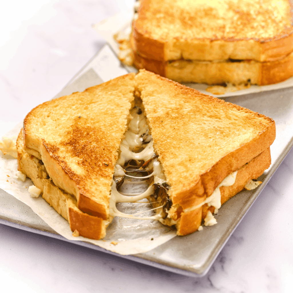 Cheesy Mushroom Croque