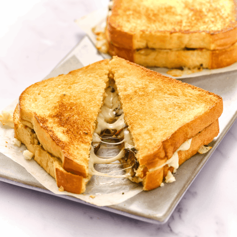 Cheesy Mushroom Croque