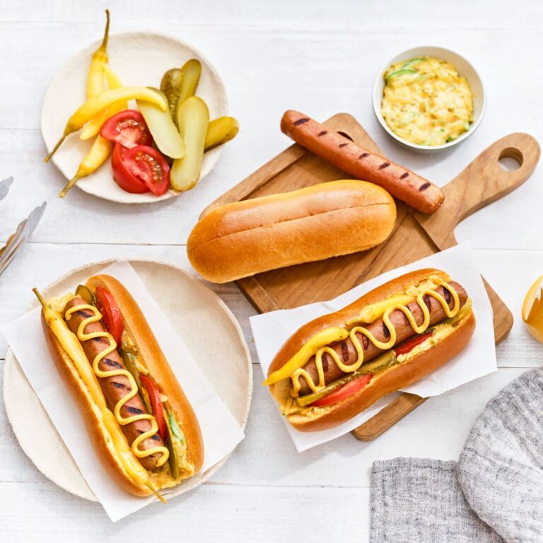 Chicago-Style Brioche Hot Dog