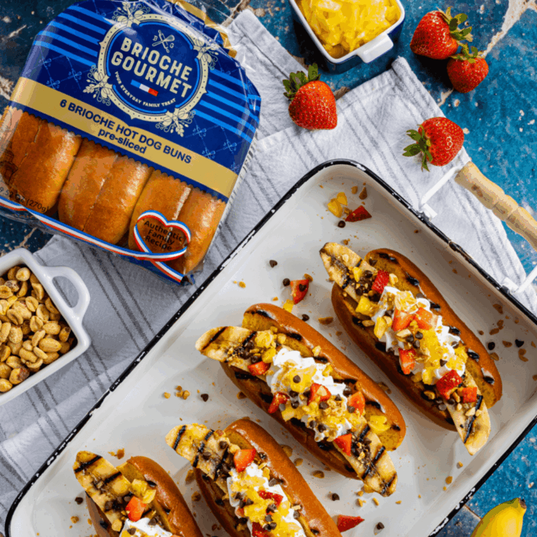Grilled Banana Split Dog