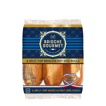 Brioche Hot Dog Rolls, 6 Pack