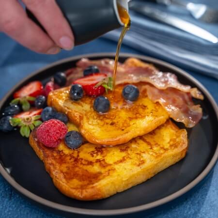 Brioche French Toast with Bacon
