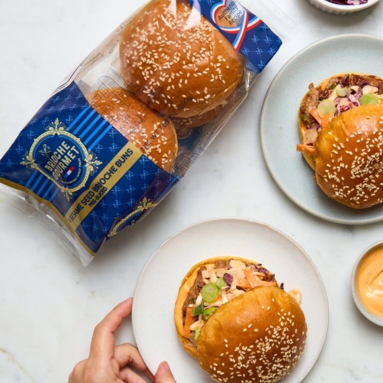 Asian-Inspired Pork Burgers with Cabbage Slaw