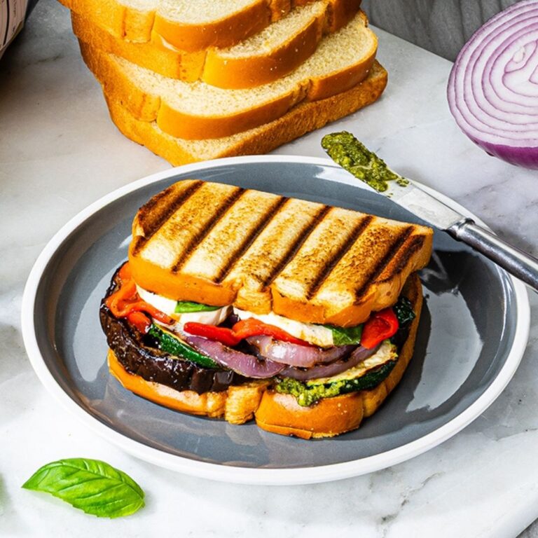 Veggie & Mozzarella Brioche Panini