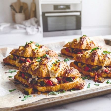Mini Croissant Gratinati alla Ratatouille