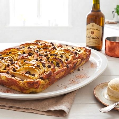 Tarte Fine Normanna con Pan Brioche
